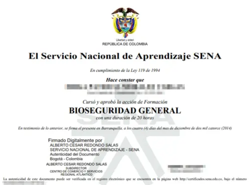 Bioseguridad General - SENA Sofia Plus