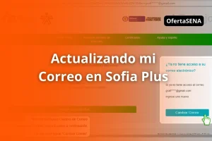 Modificar datos de identificación SOFIA Plus - Cómo cambiar mi correo en el Sena Sofía Plus