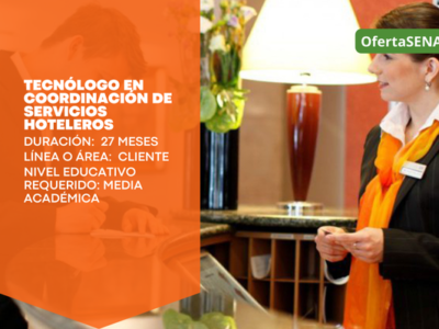 Tecnólogo en Coordinación de Servicios Hoteleros