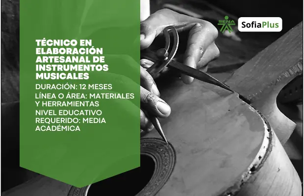 Carrera Técnico en Elaboración Artesanal de Instrumentos Musicales SENA Sofia Plus