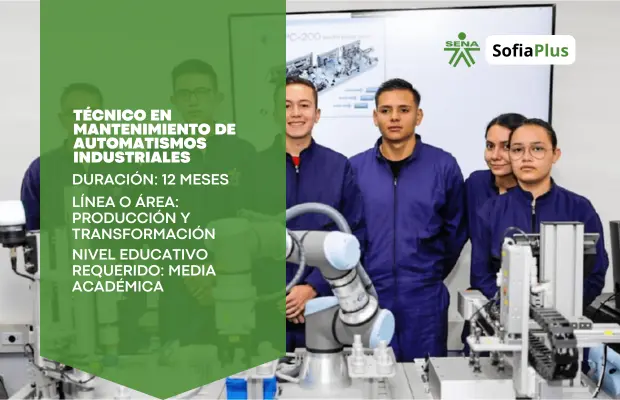 Carrera Técnico en Mantenimiento de Automatismos Industriales SENA Sofia Plus